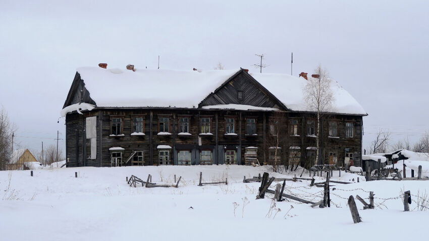 Vazební věznice č. 1 v Pečorlagu, poslední dobová památka gulagu v Pečoře. Foto: Adam Hradilek, ÚSTR