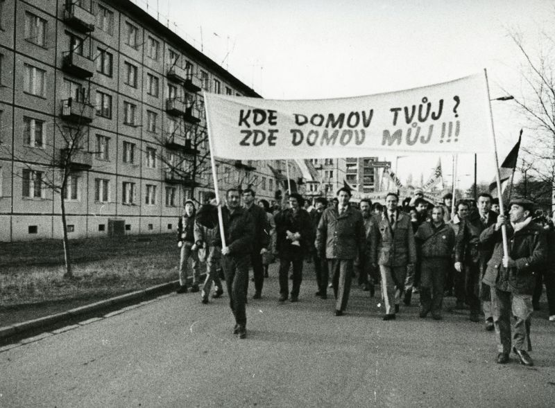 Ve vysokém Mýtě se stal odchod okupantů stěžejním tématem sametové revoluce. Zdroj: Regionální muzeum ve Vysokém Mýtě