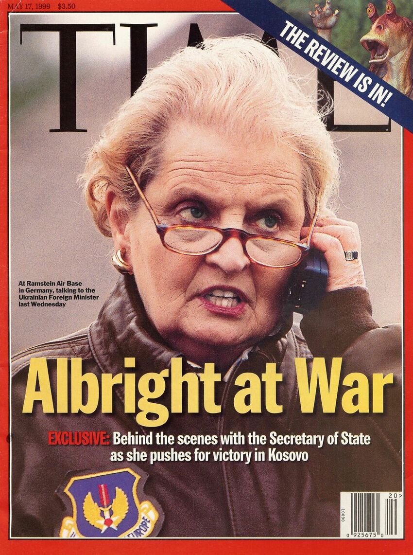 Madeleine Albright na titulní straně časopisu Time (1999)