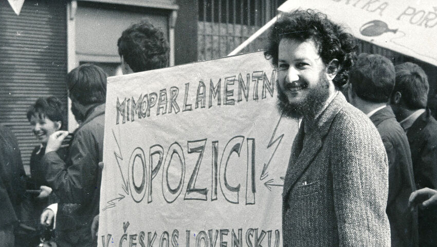 Karel Kovanda, jeden z vůdců studentského hnutí v 60. letech. Zdroj: archiv pamětníka